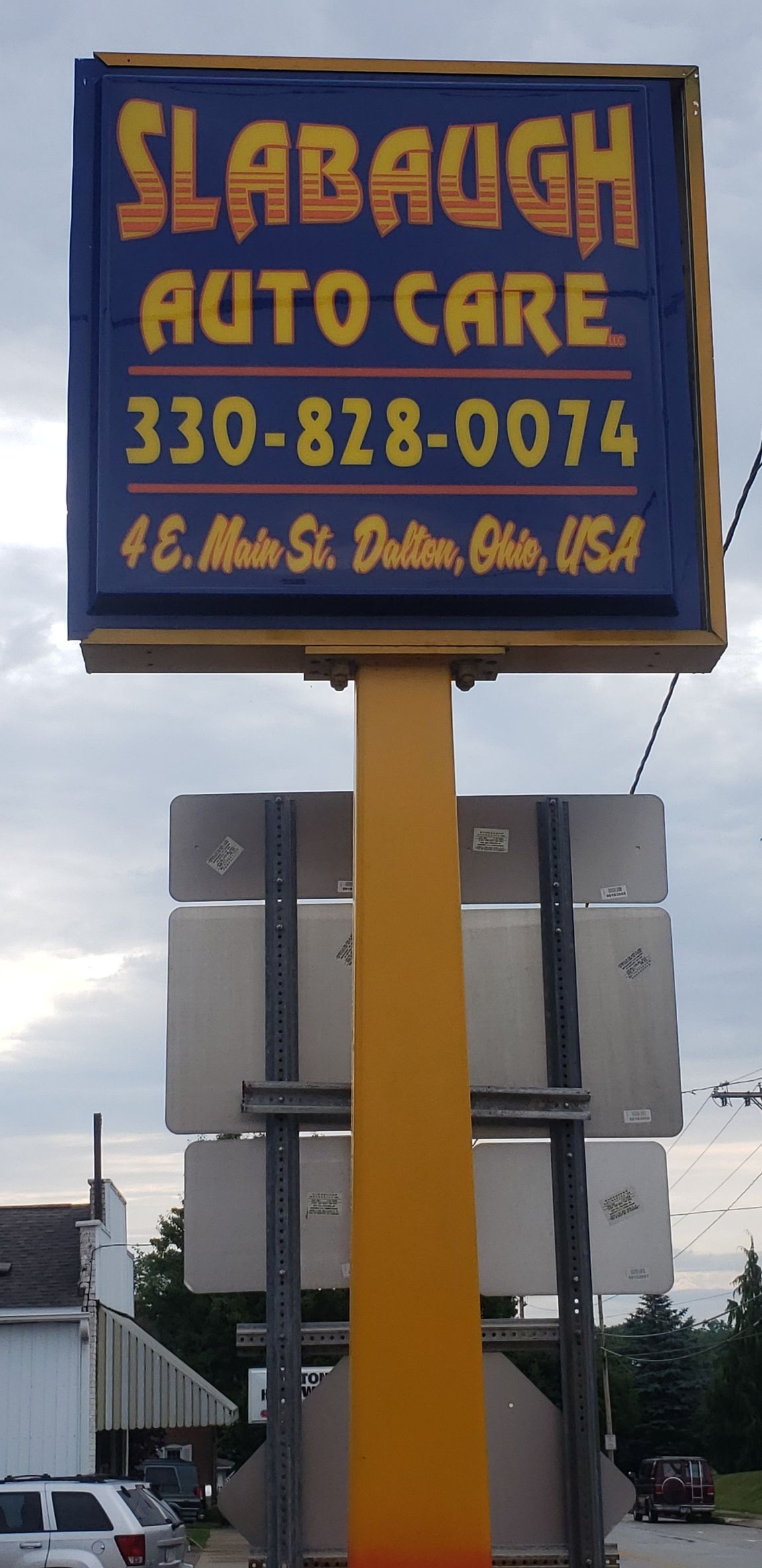 Electric sign installation