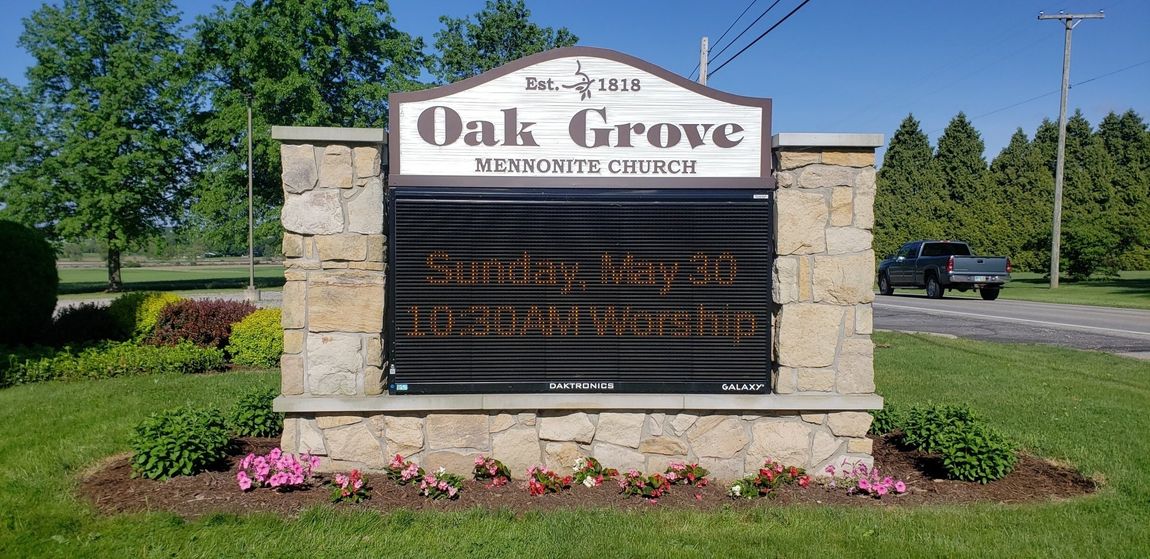 LED message board sign