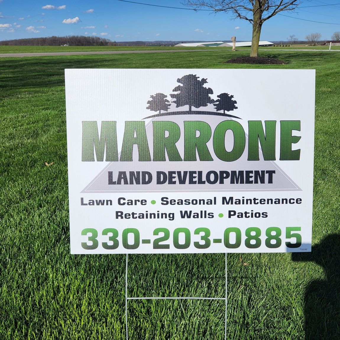 Development project sign